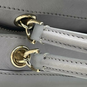 Enamel CC Vanity Bowling Caviar Quilted Grey GHW