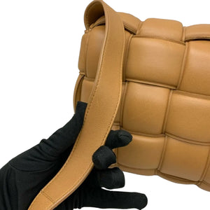 Nappa Maxi Intrecciato Padded Cassette Caramel GHW