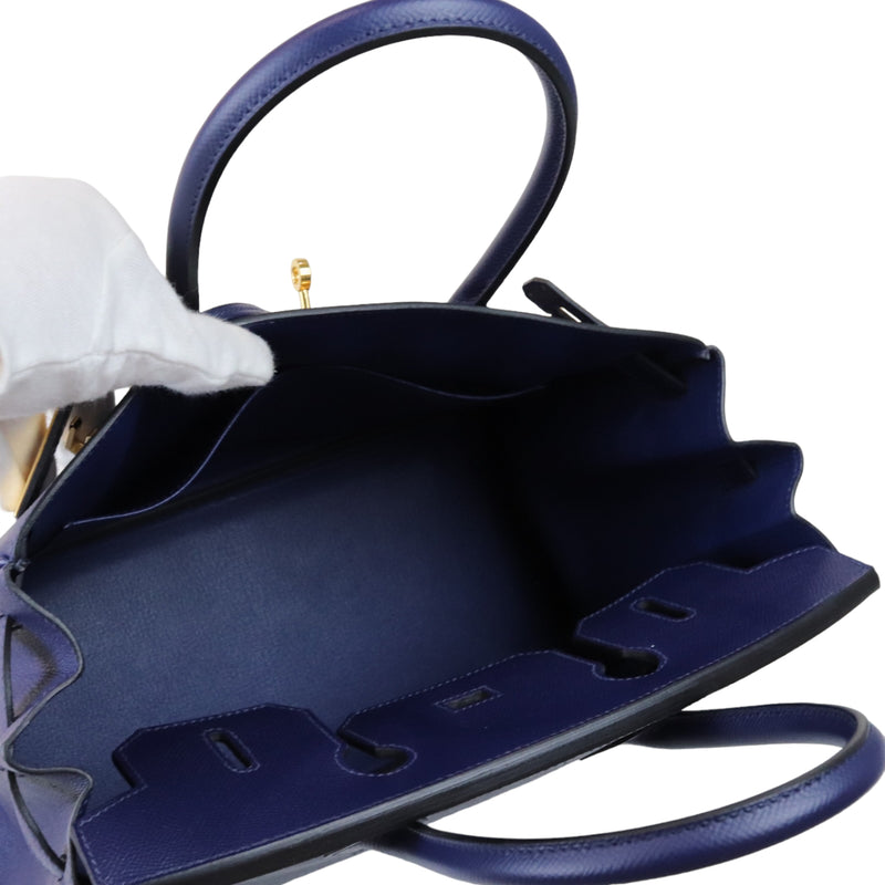 BIRKIN 30 CLEMENCE BLUE NUIT GHW - MW FASHION TALKY 