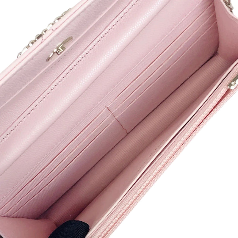 Coco Candy Wallet On Chain Caviar Sakura Pink GHW