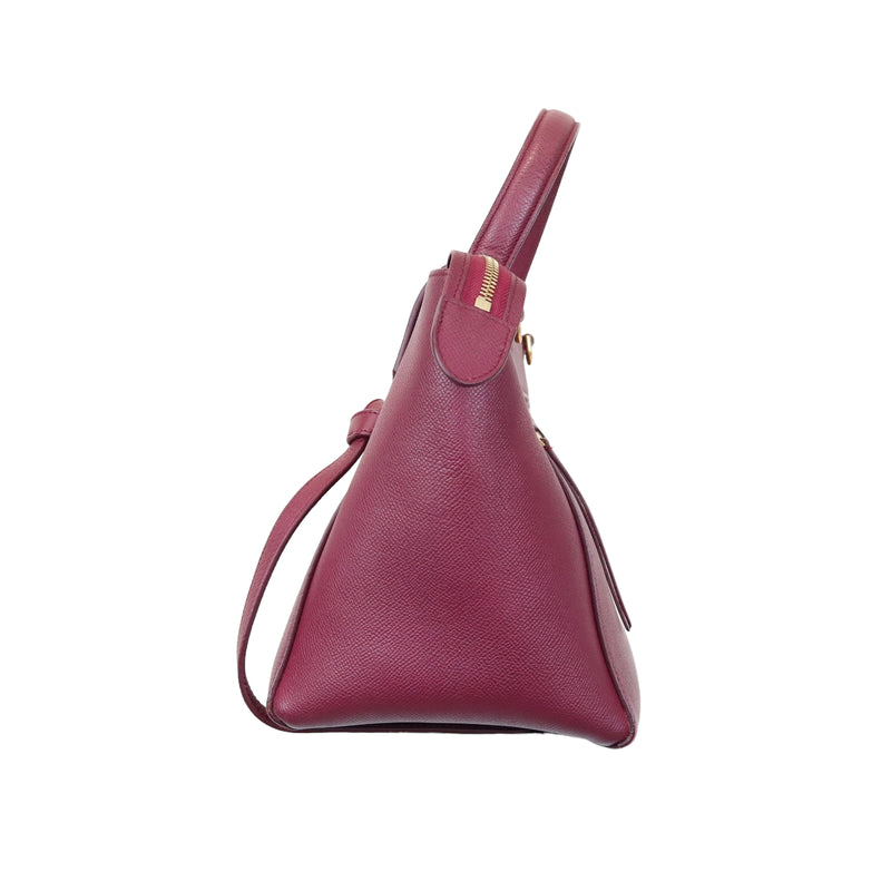 Mini Belt Bag Burgundy GHW