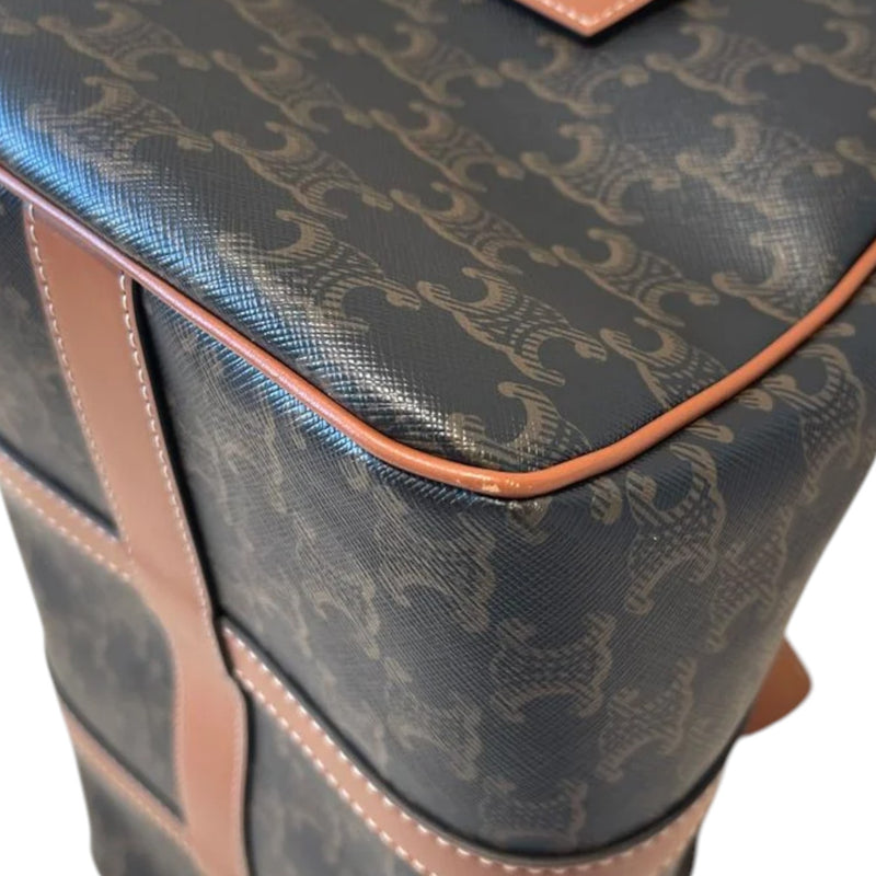 Boston Triomphe Canvas Calfskin Tan GHW