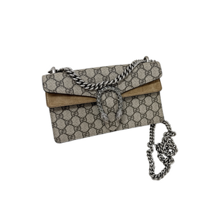 Dionysus Small Shoulder GG Supreme Monogram Taupe RHW