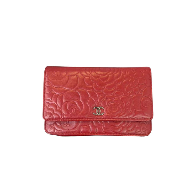 Chanel Camellia Wallet on Chain Red SHW – Bag Religion