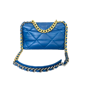 Medium Chanel 19 Goatskin Blue