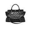 Bi Coco Large Shopper Tote Lambskin Caviar Quilted Black SHW