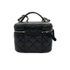 Chanel Top Handle Vanity Case With Chain Caviar Black LGHW