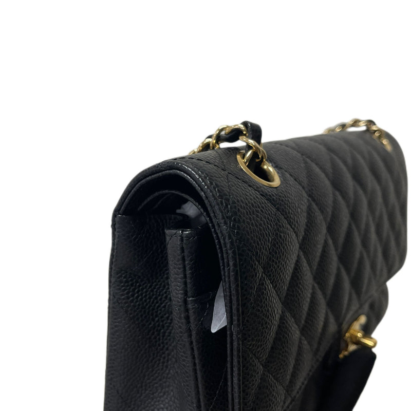 Classic Double Flap Caviar Medium Black GHW