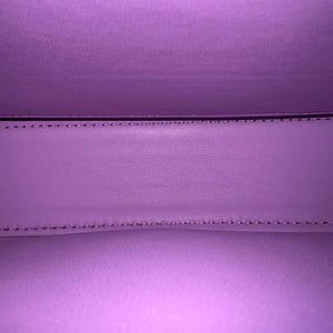 Shiny Calfskin Cuir Triomphe Chain Bag Purple GHW
