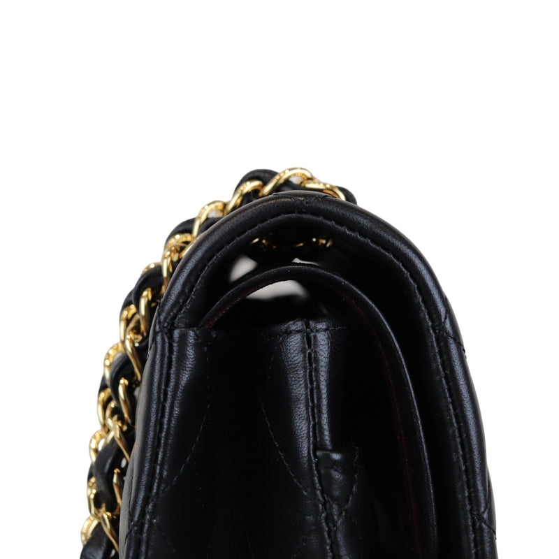 Classic Flap Medium M/L Lambskin Black GHW
