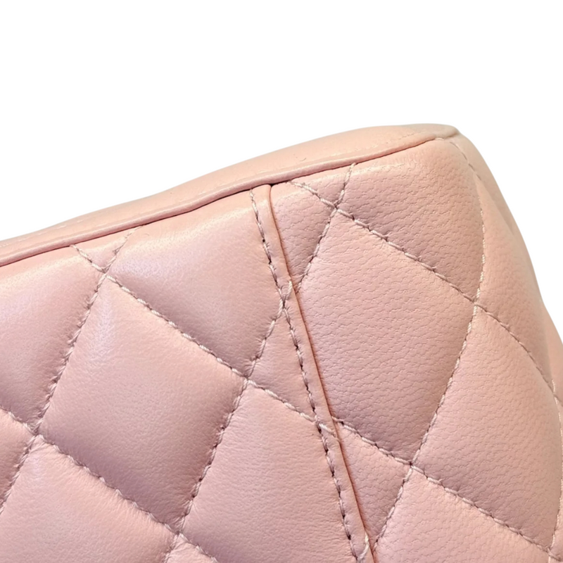 Vanity Case With Chain Sweet Camellia Small Lambskin Pink GHW