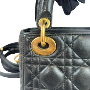 Mini Lady Dior Black GHW