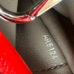 Capucines MM Taurillon Calfskin Red SHW