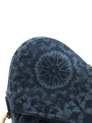 Saddle Bag Tie Die Denim Medium GHW