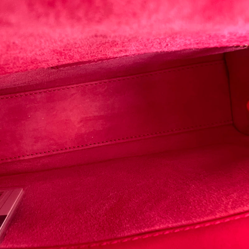 Small Lady Dior Lambskin Pink Rainbow Hardware