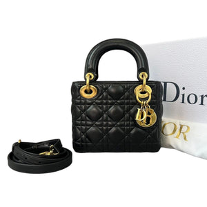 Mini Lady Dior Black GHW