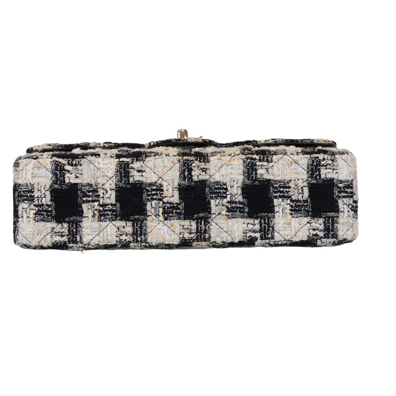 Tweed Medium Classic Flap GHW