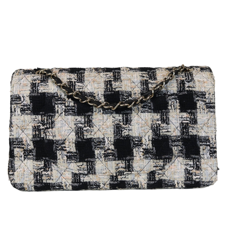 Tweed Medium Classic Flap GHW