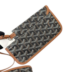 Saint Louis PM Goyardine Coated Canvas Brown