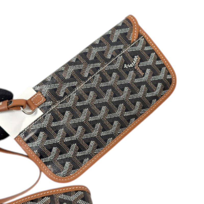 Saint Louis PM Goyardine Coated Canvas Brown
