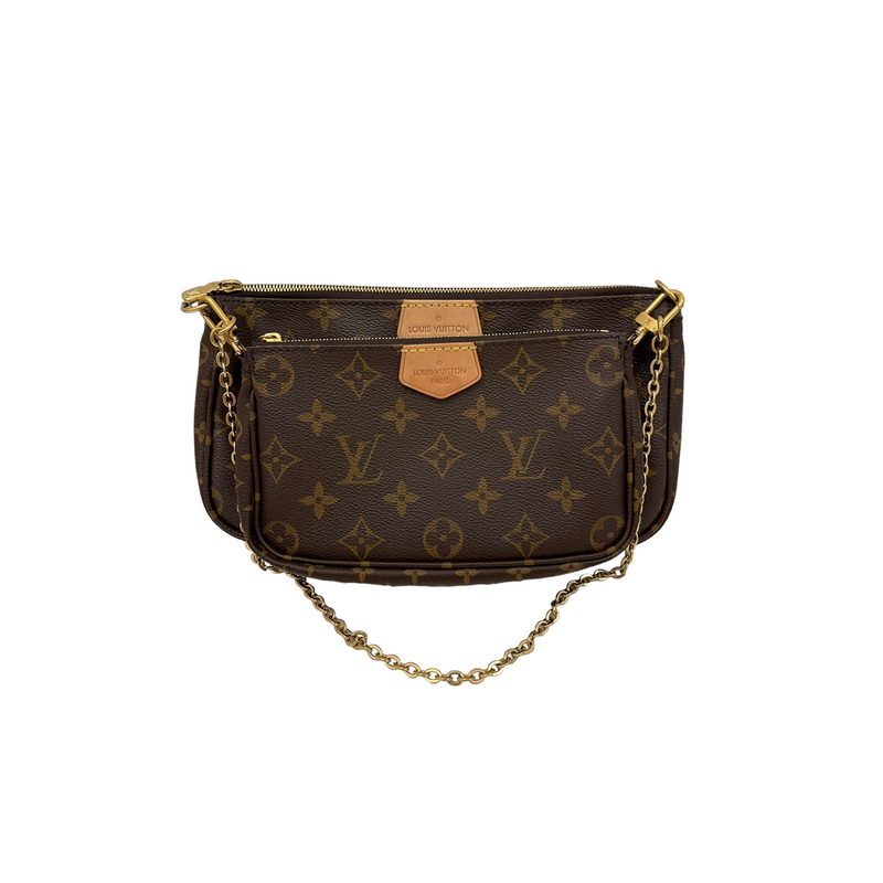 Louis Vuitton - Authenticated Multi Pochette Accessoires Handbag - Leather Black for Women, Very Good Condition