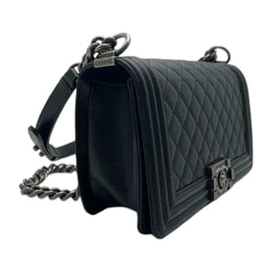 Boy Flap Medium Caviar Quilted Black RHW