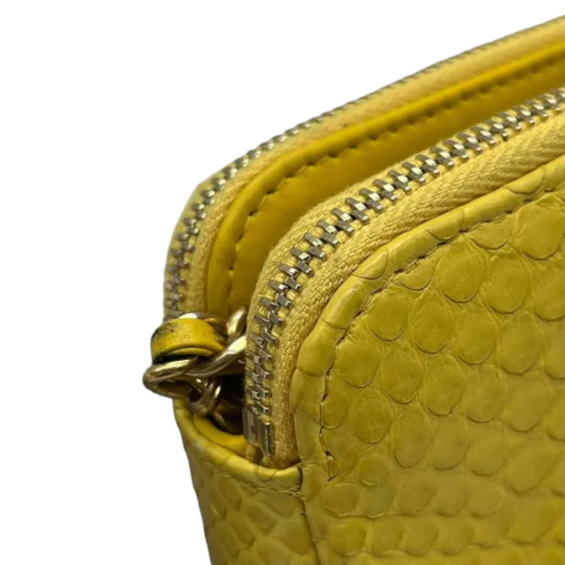 Wallet on Chain WOC Python Snake Skin Yellow GHW