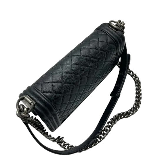 Boy Flap Medium Caviar Quilted Black RHW