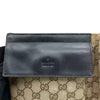 Double Pocket Waist Bag GG Supreme Monogram Canvas Beige SHW