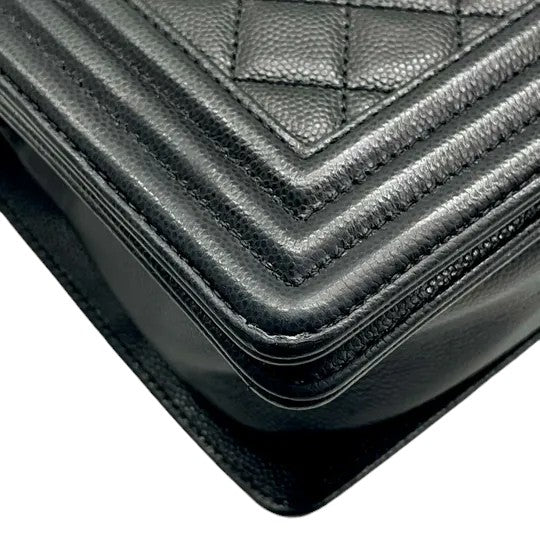Boy Flap Medium Caviar Quilted Black RHW