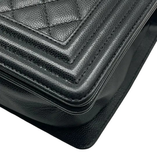Boy Flap Medium Caviar Quilted Black RHW