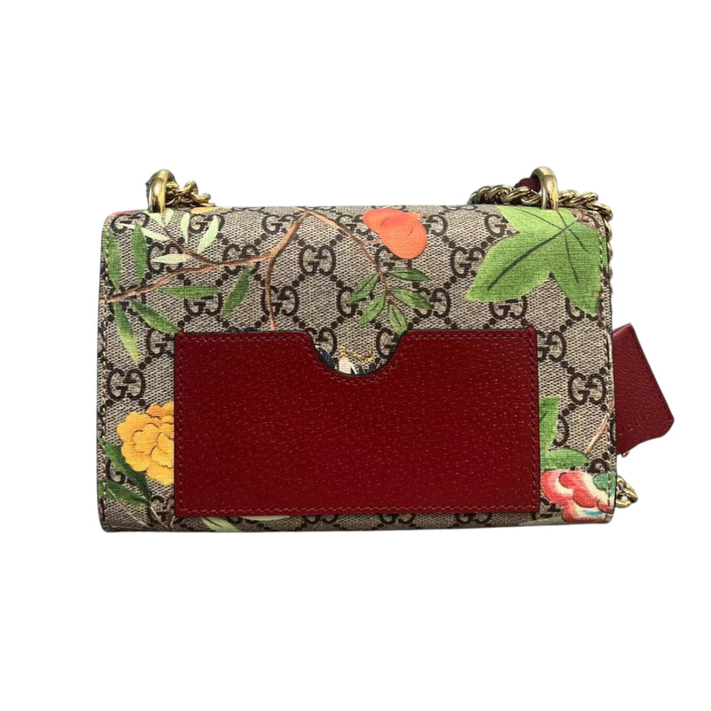 Small Padlock Shoulder GG Supreme Monogram Tian Beige Multicolor