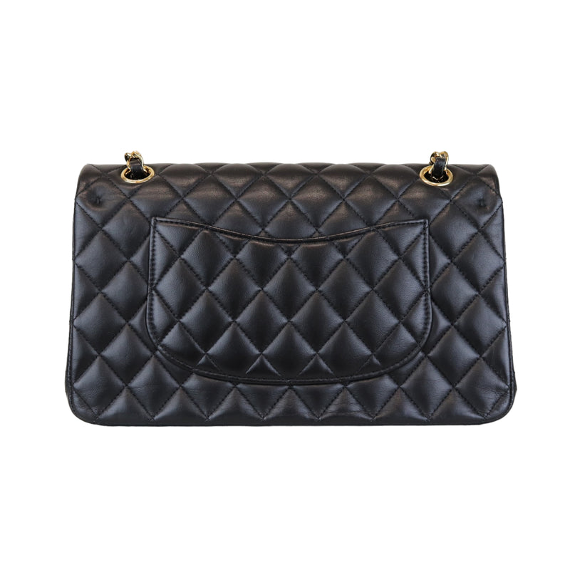Classic Flap Medium M/L Lambskin Black GHW