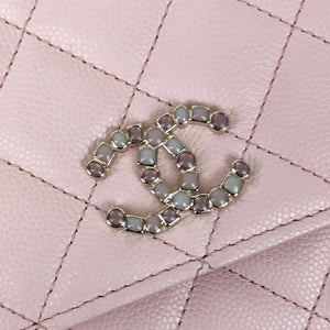 Coco Candy Wallet On Chain Caviar Sakura Pink GHW
