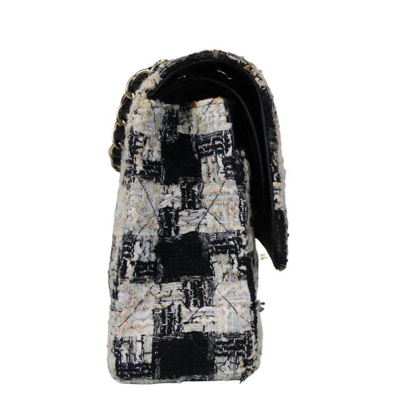 Tweed Medium Classic Flap GHW