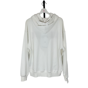 Moschino H&M X MTV White Logo Hooded Sweatshirt Size Medium