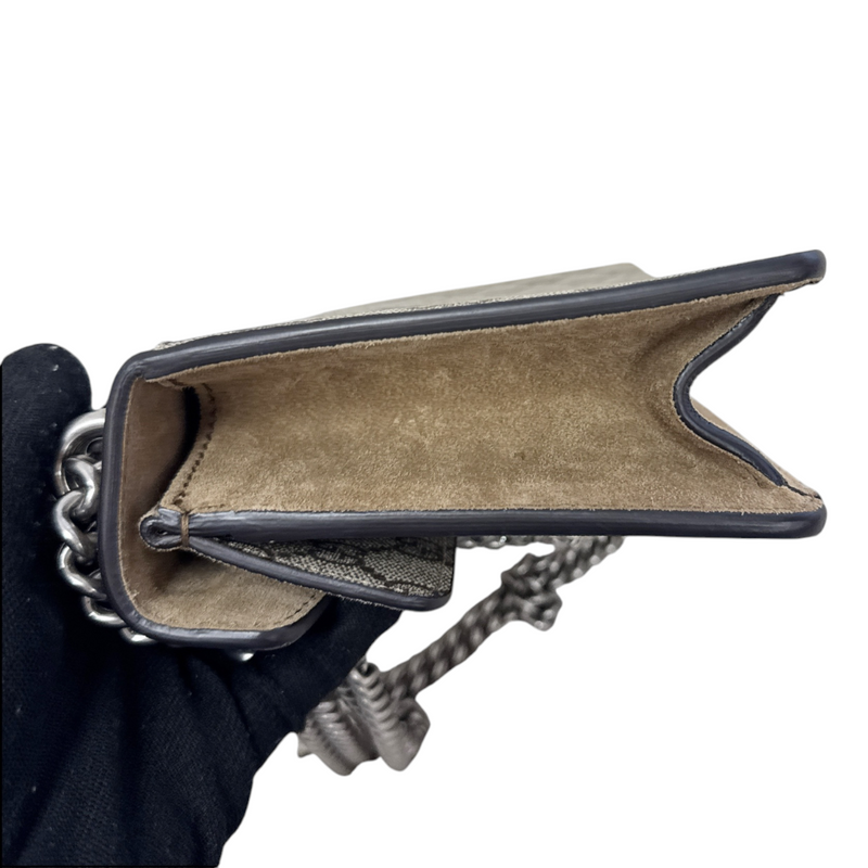 Dionysus Small Shoulder GG Supreme Monogram Taupe RHW
