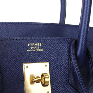 Birkin 30 Epsom Blue Nuit GHW