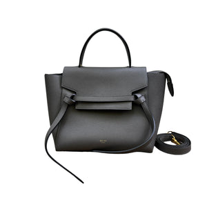 Micro Belt Grained Calfskin Grey GHW