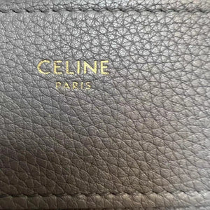 Luggage Micro Drummed Calfskin Grey GHW