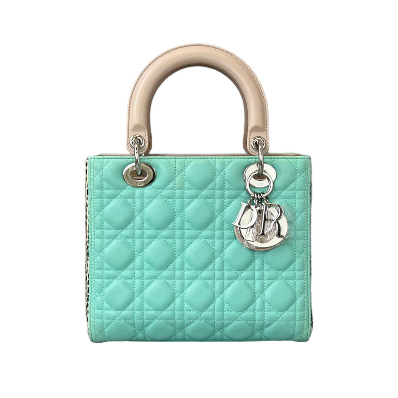 Medium Lady Dior Python Tri Tone SHW