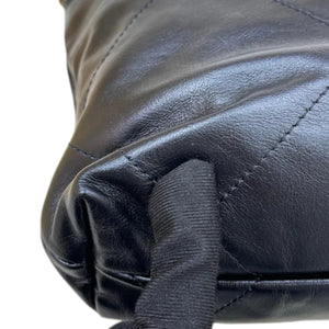 22 Mini Shiny Calfskin Quilted Black GHW