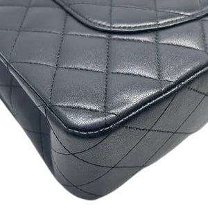 Classic Double Flap Medium Lambskin Quilted Black GHW