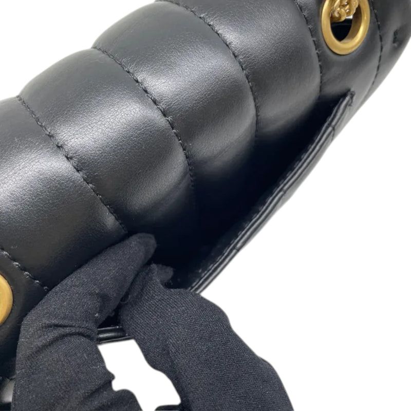 2.55 Reissue Mini Flap Aged Calfskin Vertical Black GHW