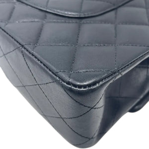 Classic Double Flap Medium Lambskin Quilted Black GHW