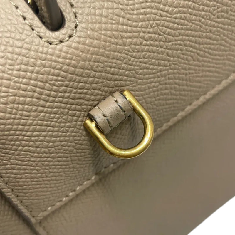 Nano Belt Grained Calfskin Beige GHW
