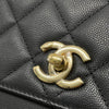 Business Affinity Flap Small Caviar Quilted Black LGHW