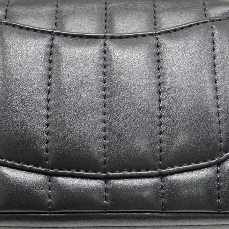 2.55 Reissue Mini Flap Aged Calfskin Vertical Black GHW
