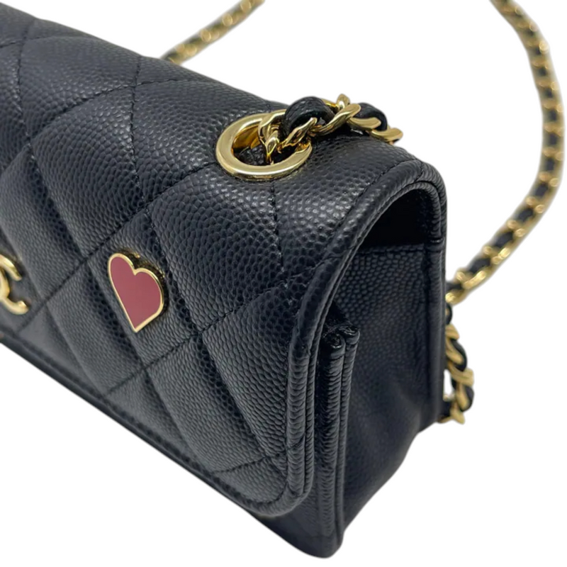Chanel Coco Casino Flap With Chain Caviar Quilted Black GHW