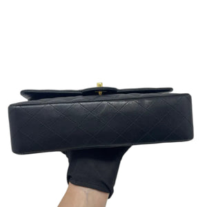 Classic Double Flap Medium Lambskin Quilted Black GHW